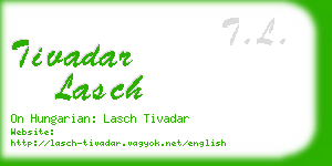 tivadar lasch business card